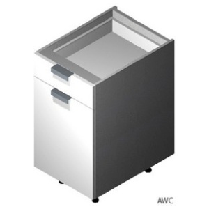 15" Base Cabinet: 1 Door & 1 Drawer-Glossy White (EGW)