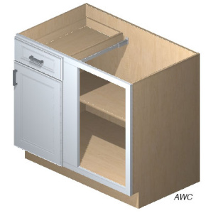 Base Blind Corner 42" Harbor Grey (HG)