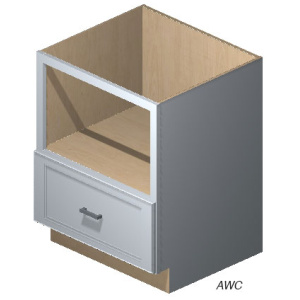 Base Built In Microwave Cabinet 27" Harbor Grey (HG)