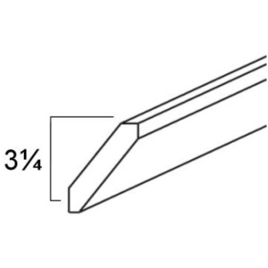 Crown Moulding - 96"W x 2 3/4"H x 5/8"D-Glacier Grey (ALGR)