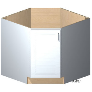 Diagonal Corner Base 36" Kentledge (KL) 