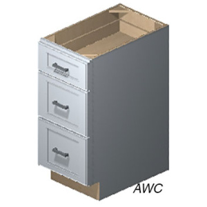 3 Drawer Base 15" Harbor Grey (HG)