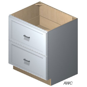 2 Drawer Base 30" Coffee Shaker (CS)