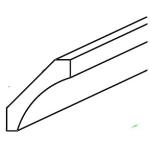 Crown Molding 3 1/4" X 96" Designer White (DW)