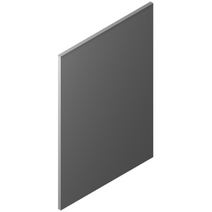 Matching Base End Panel - 24?"W x 34?"H x 3/4"T-Glossy White (EGW)