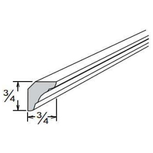 Decorative Inside Corner Molding 3/4" X 3/4" X 96" Ashen (AGJ)