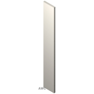Return Filler - 1.5"W X 96"H X 3/4"D (Has a chanel to insertREPV panel)-Salt White Shaker (ALSW)
