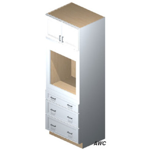 Oven Cabinet 31-1/2" X 90" X 24" Coffee Shaker (CS)