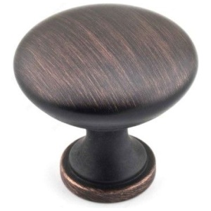 ROUND ZAMAK KNOB 1 1/4"L x 1 1/8"H