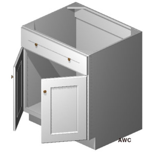 Sink Base 42B- Uptown White (TW)