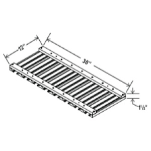 Stem Wine Glass Holder - 30"W x 1 1/2"H x 12"D-Glacier Grey (ALGR)