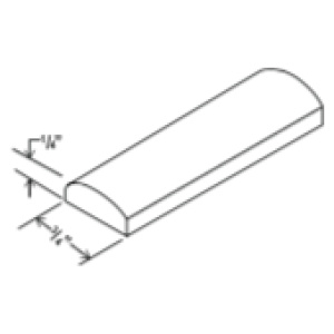 Batten Moulding - 96"W x 3/4"H x 1/4"D-Glacier Grey (ALGR)