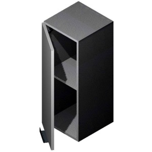 Wall 9"W X 30"H-1 Door 2 Shelves-Glossy White (EGW)