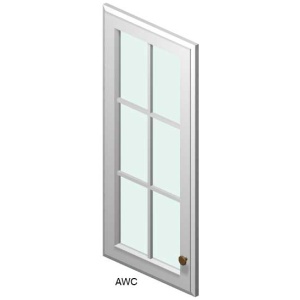 W1530MGD- Townplace Crema Glass Door (TQ)