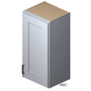 Wall Cabinet 15" X 42" Ashen (AGJ)