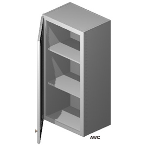 Wall Cabinet - 18"W x 36"H x 12"D - 1D -2S-Salt White Shaker (ALSW)