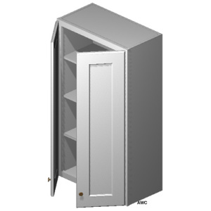 Wall Cabinet - 27"W x 42"H x 12"D - 2D -3S-Salt White Shaker (ALSW)