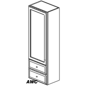 Wall with 2 Drawers,  W2D1848- (AW)