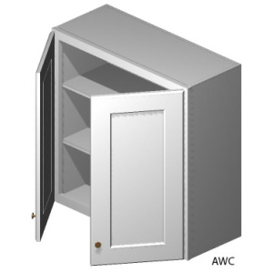 Wall Cabinet - 30"W x 30"H x 12"D - 2D -2S-Salt White Shaker (ALSW)