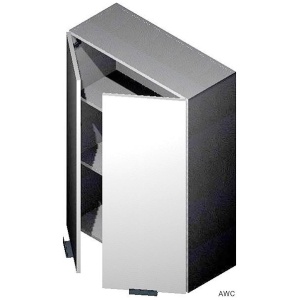 Wall 27"W X 42"H-2 Doors 3 Shelves-CORONADO WHITE SHAKER (EWSK)