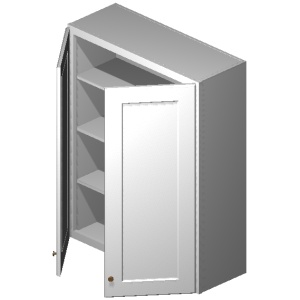 Wall Cabinet - 36"W x 42"H x 12"D - 2D -3S-Glacier Grey (ALGR)