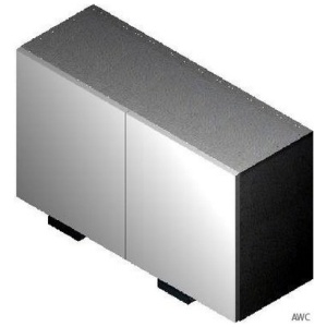 Wall 36"W X 21"H-2 Doors-GLOSSY GREY (EGG)