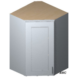 Wall Diagonal Corner Cabinet 24" X 30" Cream Pearl (CP)