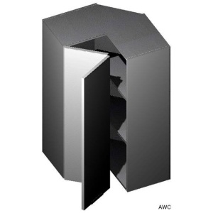 Wall Easy Reach-24"W x 42"H-GLOSSY GREY (EGG)