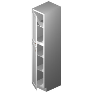 Wall Pantry - 18"W x 96"H x 24"D - 2D, 5S-Glacier Grey (ALGR)