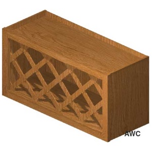 Wine Rack 36" X 15" X 12" Coffee Shaker (CS)