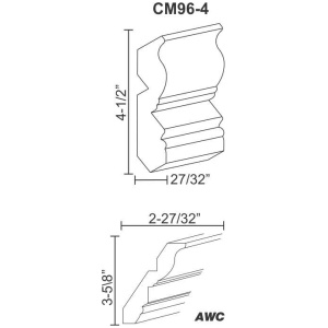 CM96-4-  Crown molding