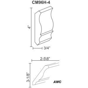 CM96H-4 - Crown molding 