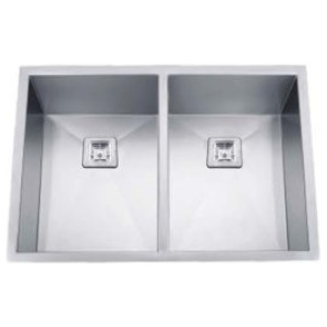 Double Handmade Sink 16G 30"x18"x10"  R0mm