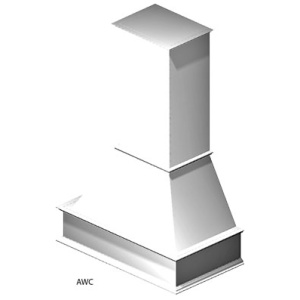 Wood Hood,  CWH36- Greystone Shaker (AG)