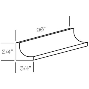 Inside Corner Molding,  SC4-ICM- Greystone Shaker (AG)
