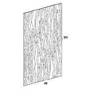 Panel 48" X 96" X 3/4" Four Edges Finished Coffee Shaker (CS)