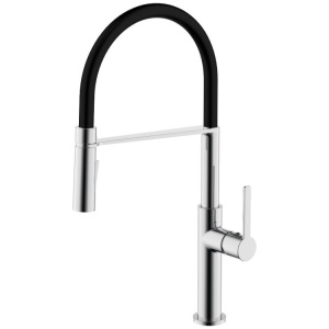  Pull Out kitchen Faucet 9 7/8" x 19 11/16" Brushed nickel