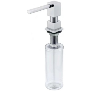 SQUARE STYLE SOAP DISPENSERS BRUSH NICKEL