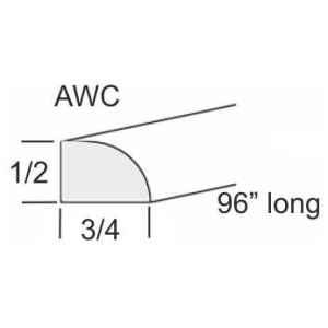 Shoe Moulding Greystone Shaker (AG)