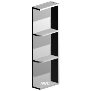 Wall End Shelf,  WES542- Townsquare Grey (TS)